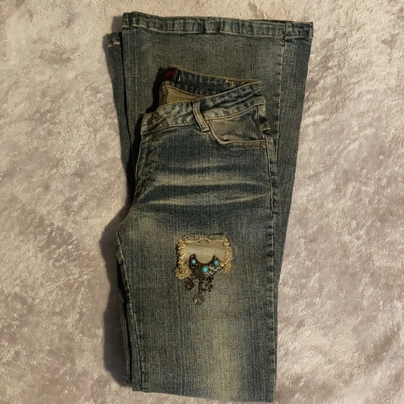 HuaDi Vibrant Bratz Flare Low rise Jeans - Picture 15 of 16